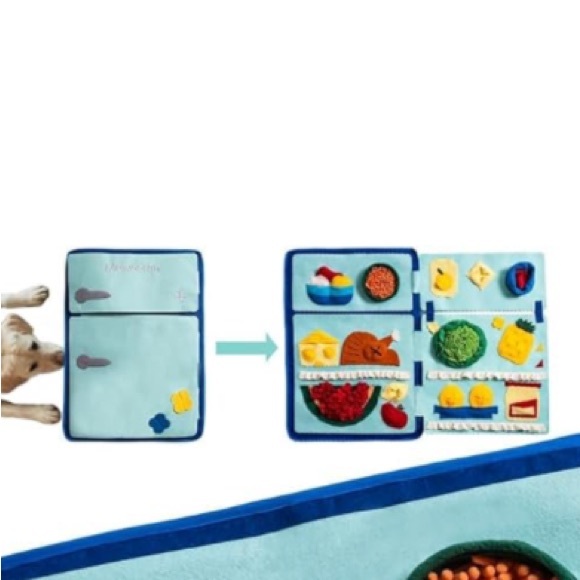 AS IS New Extra Large dog treat snuffle mat - refrigerator theme - Picture 2 of 11